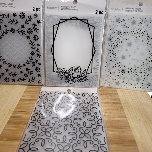 Recollections Office Recollections 4x Embossing Folders 2 In Each 8